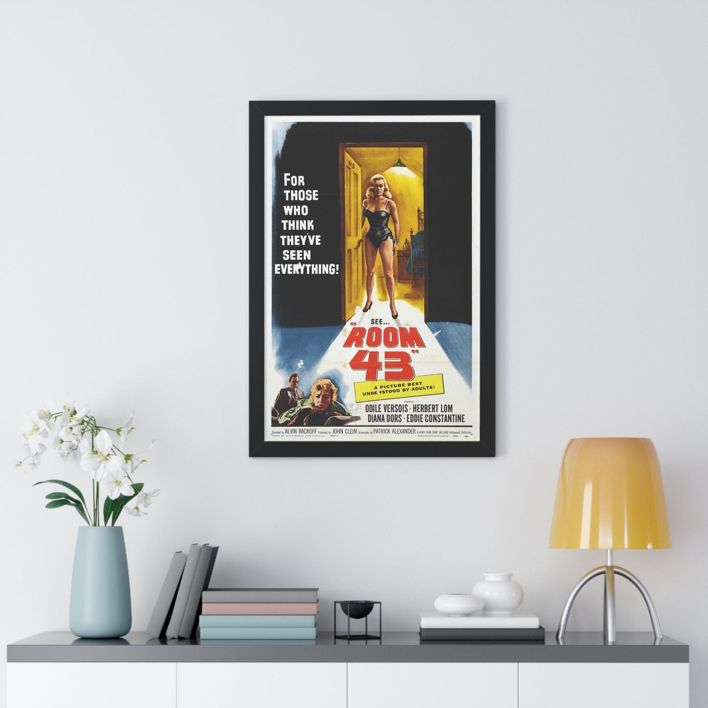 ROOM 43 1958 - Framed Movie Poster-The Sticker Space