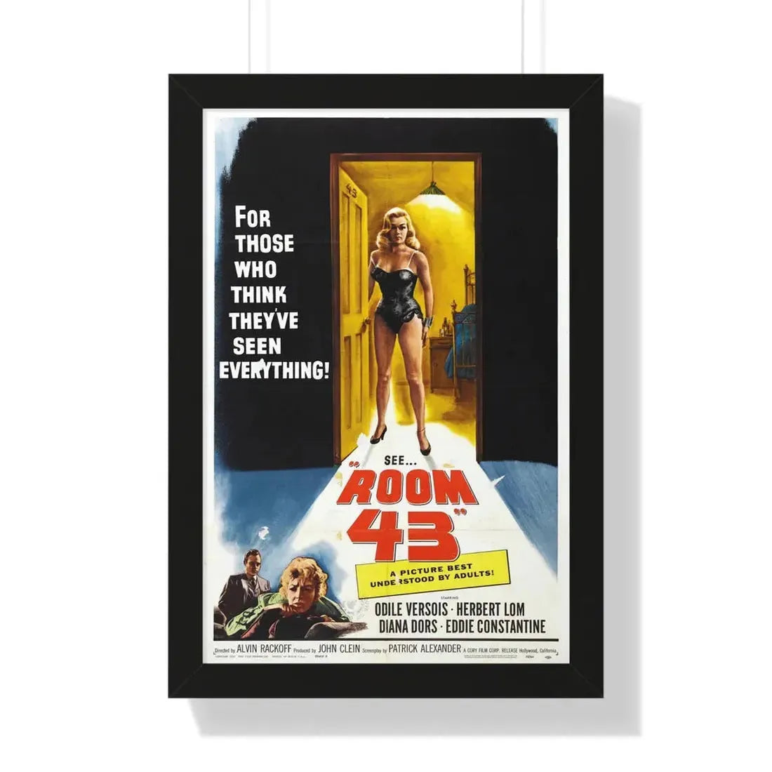 ROOM 43 1958 - Framed Movie Poster - The Sticker Space