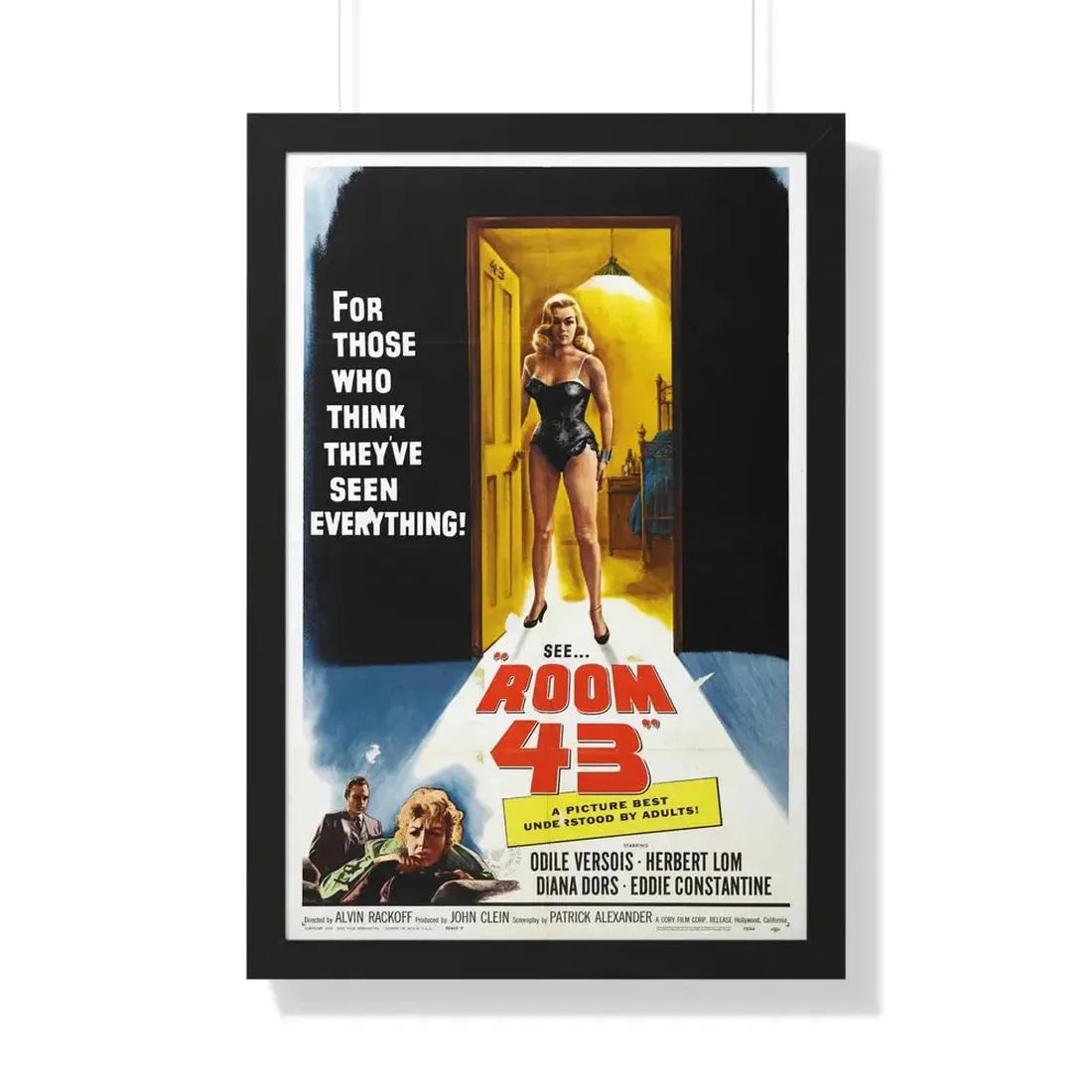 ROOM 43 1958 - Framed Movie Poster - The Sticker Space