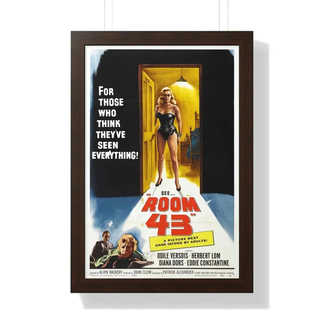 ROOM 43 1958 - Framed Movie Poster - The Sticker Space