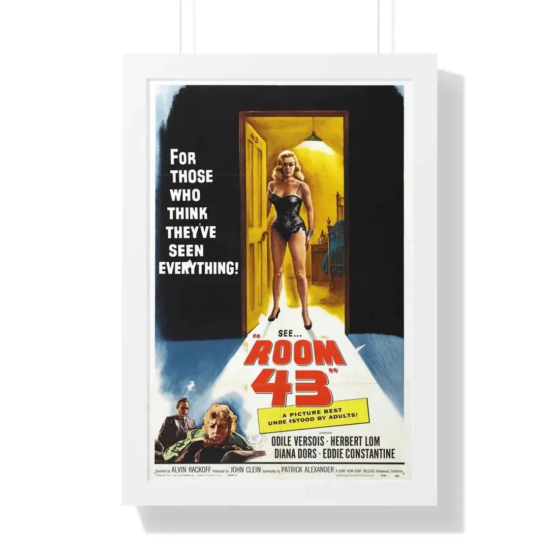 ROOM 43 1958 - Framed Movie Poster - The Sticker Space