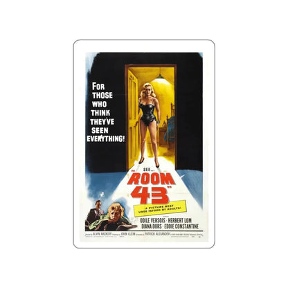 ROOM 43 1958 Movie Poster STICKER Vinyl Die-Cut Decal - The Sticker Space