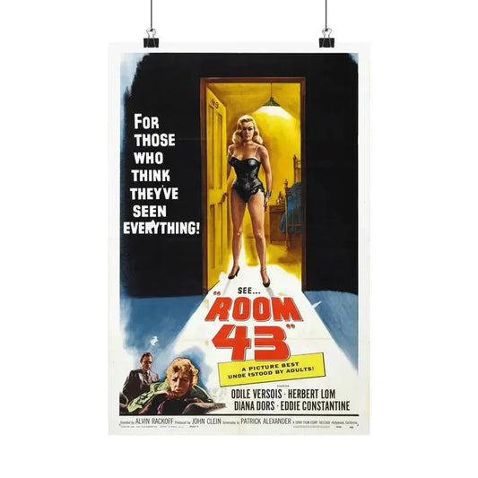 ROOM 43 1958 - Paper Movie Poster 12″ x 18″ Matte - The Sticker Space