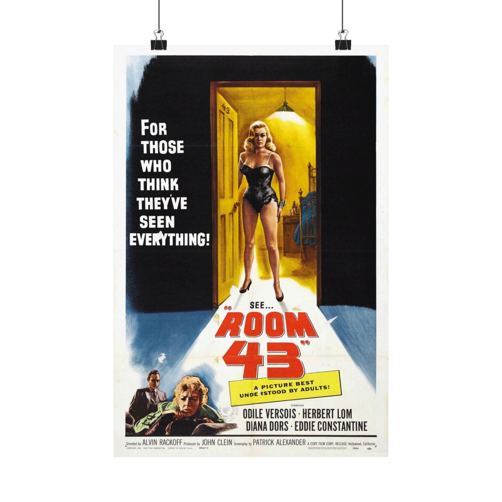 ROOM 43 1958 - Paper Movie Poster-12″ x 18″-The Sticker Space