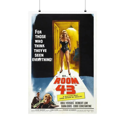 ROOM 43 1958 - Paper Movie Poster 24″ x 36″ Matte - The Sticker Space