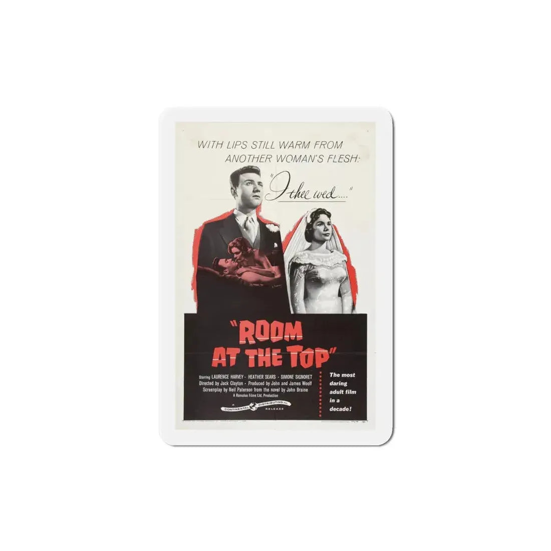 Room at the Top 1959 Movie Poster Refrigerator Magnet 4 Inch - The Sticker Space