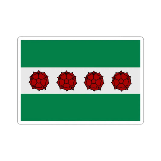 Roosdaal vlag (Belgium) STICKER Vinyl Kiss-Cut Decal 2 Inch White - The Sticker Space