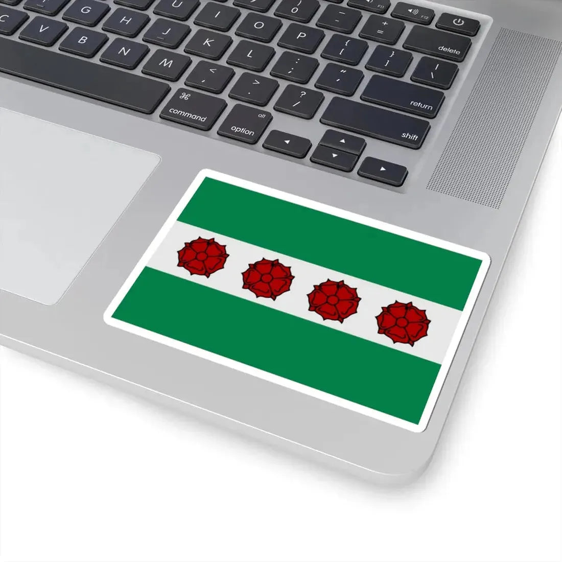 Roosdaal vlag (Belgium) STICKER Vinyl Kiss-Cut Decal - The Sticker Space