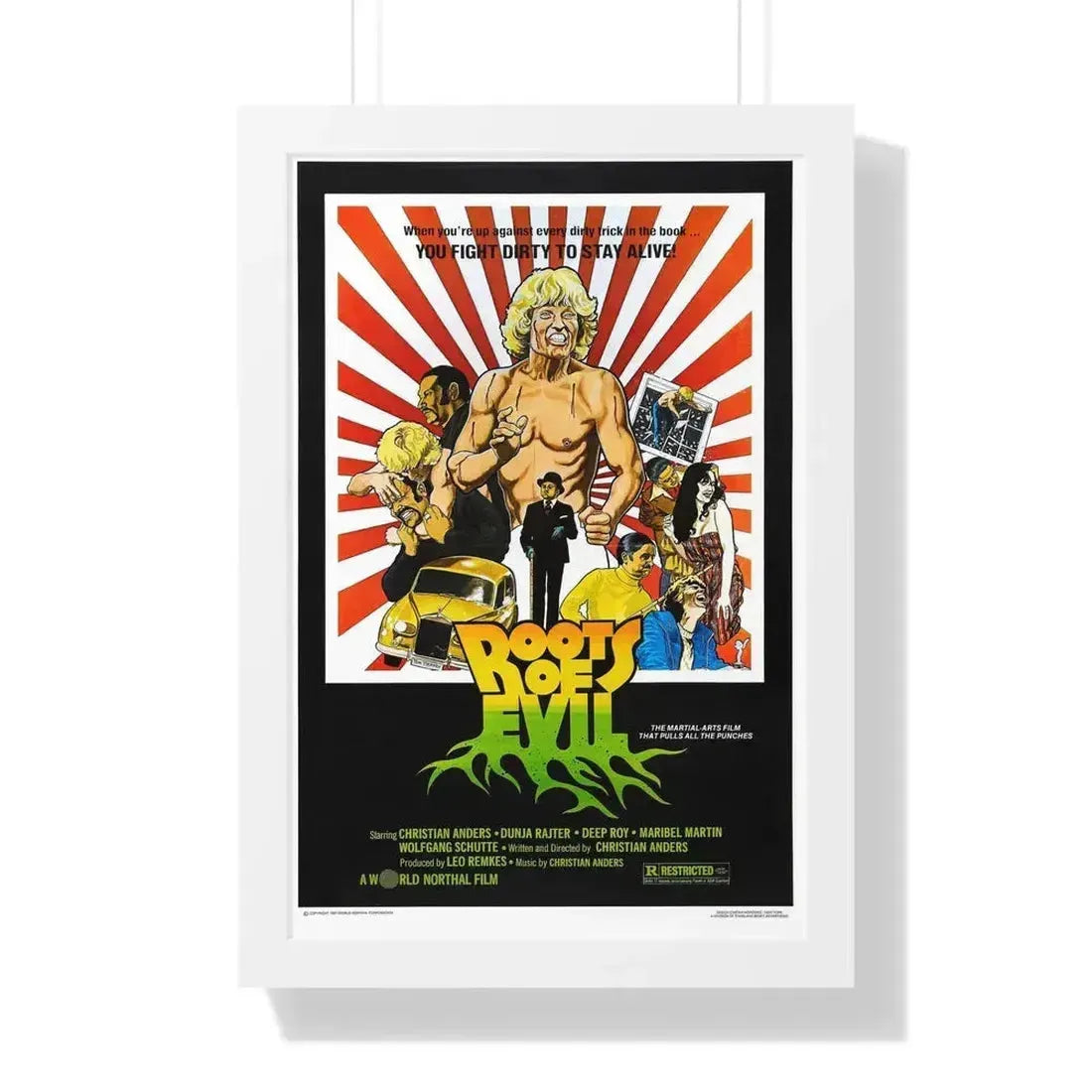 ROOTS OF EVIL 1979 - Framed Movie Poster 16″ x 24″ White - The Sticker Space
