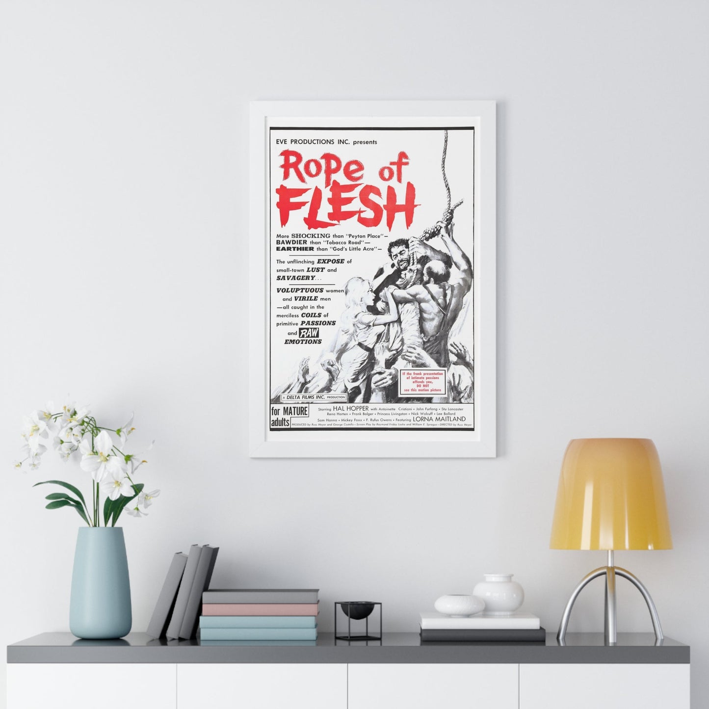 ROPE OF FLESH (MUDHONEY) 1965 - Framed Movie Poster-The Sticker Space