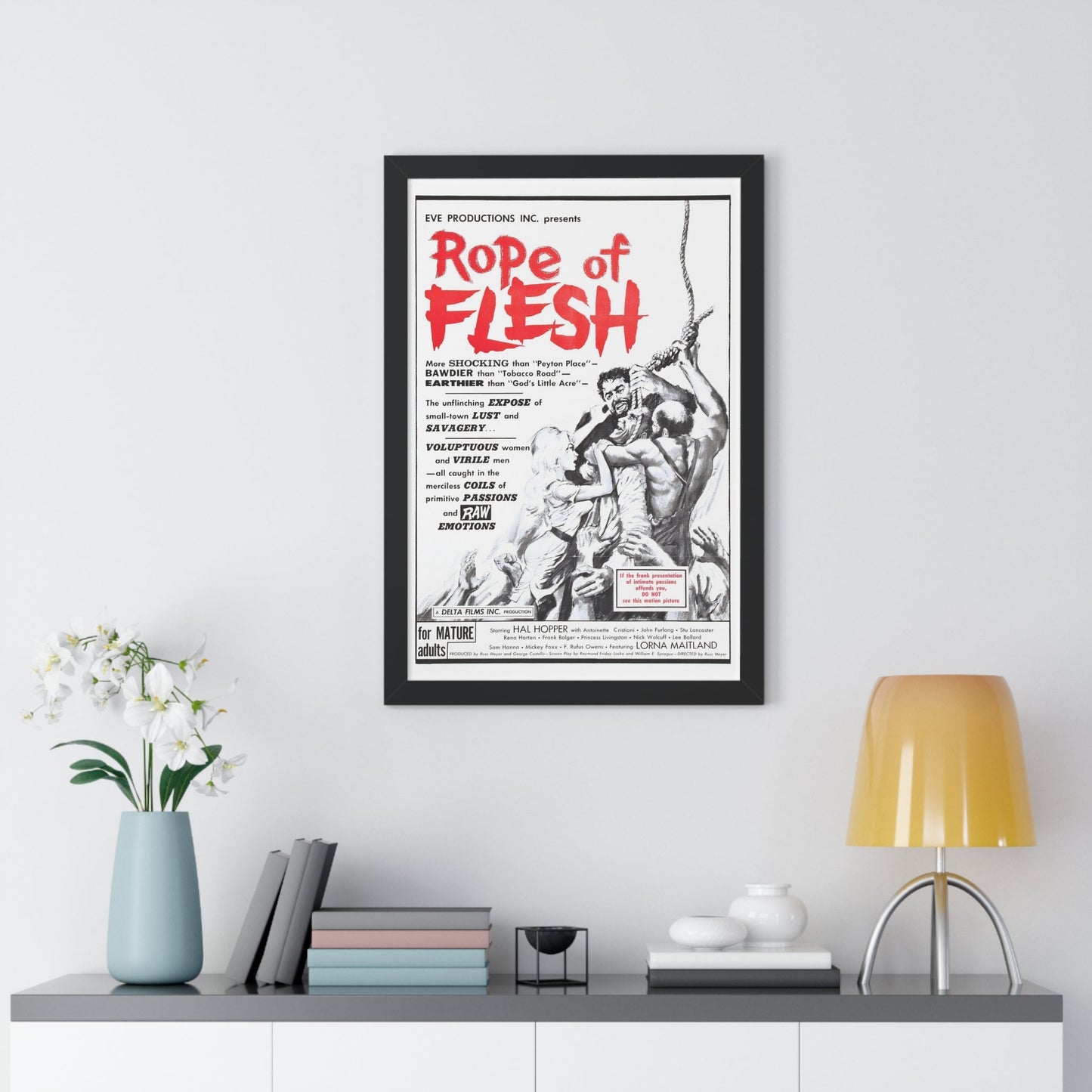 ROPE OF FLESH (MUDHONEY) 1965 - Framed Movie Poster-The Sticker Space