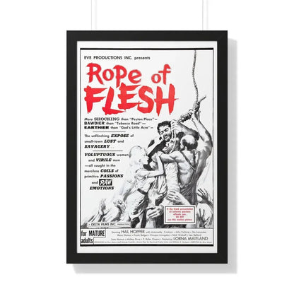 ROPE OF FLESH (MUDHONEY) 1965 - Framed Movie Poster - The Sticker Space