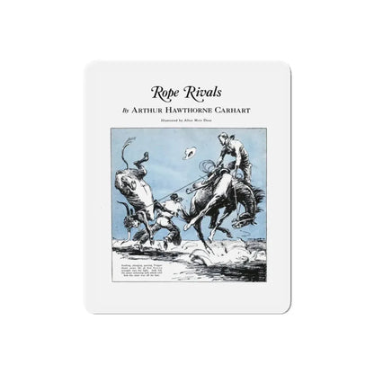 Rope Rivals (1), Bluebook, April 1931 (Magazine Illustration) Refrigerator Magnet - The Sticker Space