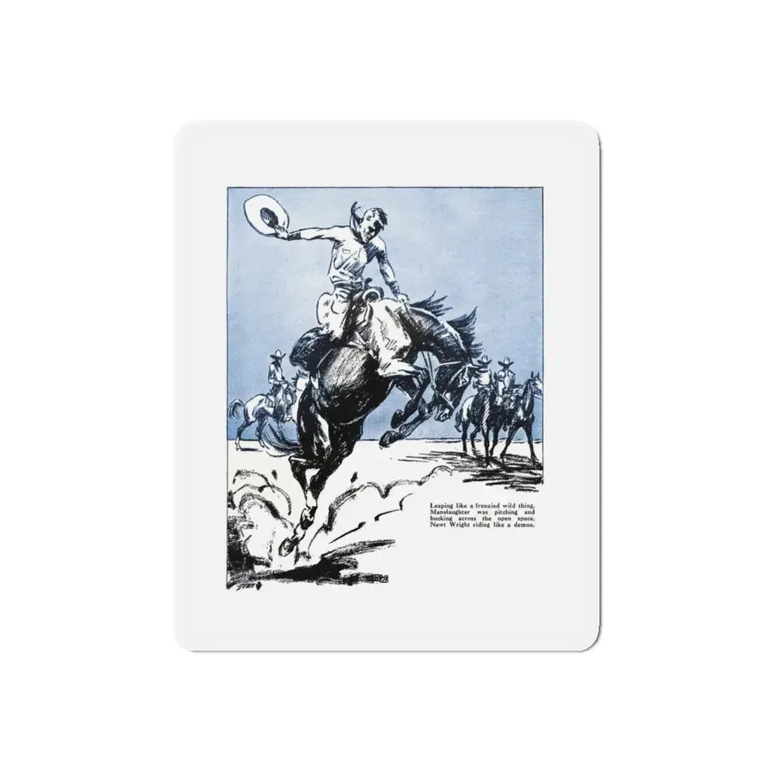 Rope Rivals (2), Bluebook, April 1931 (Magazine Illustration) Refrigerator Magnet - The Sticker Space