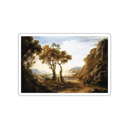 ROSA, Salvator - Evening Landscape (Artwork) STICKER Vinyl Die-Cut Decal White Die-Cut 2 Inch - The Sticker Space