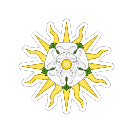 Rose en Soleil Badge of York STICKER Vinyl Die-Cut Decal 2 Inch - The Sticker Space