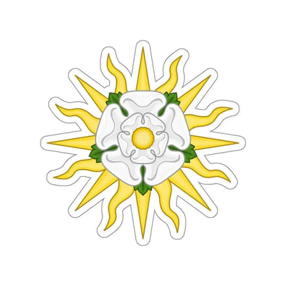 Rose en Soleil Badge of York STICKER Vinyl Die-Cut Decal 6 Inch - The Sticker Space