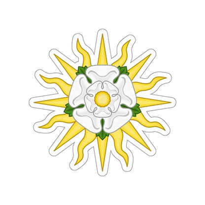 Rose en Soleil Badge of York STICKER Vinyl Die-Cut Decal - The Sticker Space