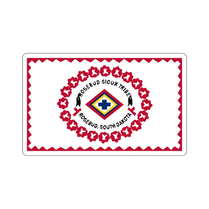 Rosebud Indian Reservation Flag STICKER Vinyl Die-Cut Decal-White-The Sticker Space