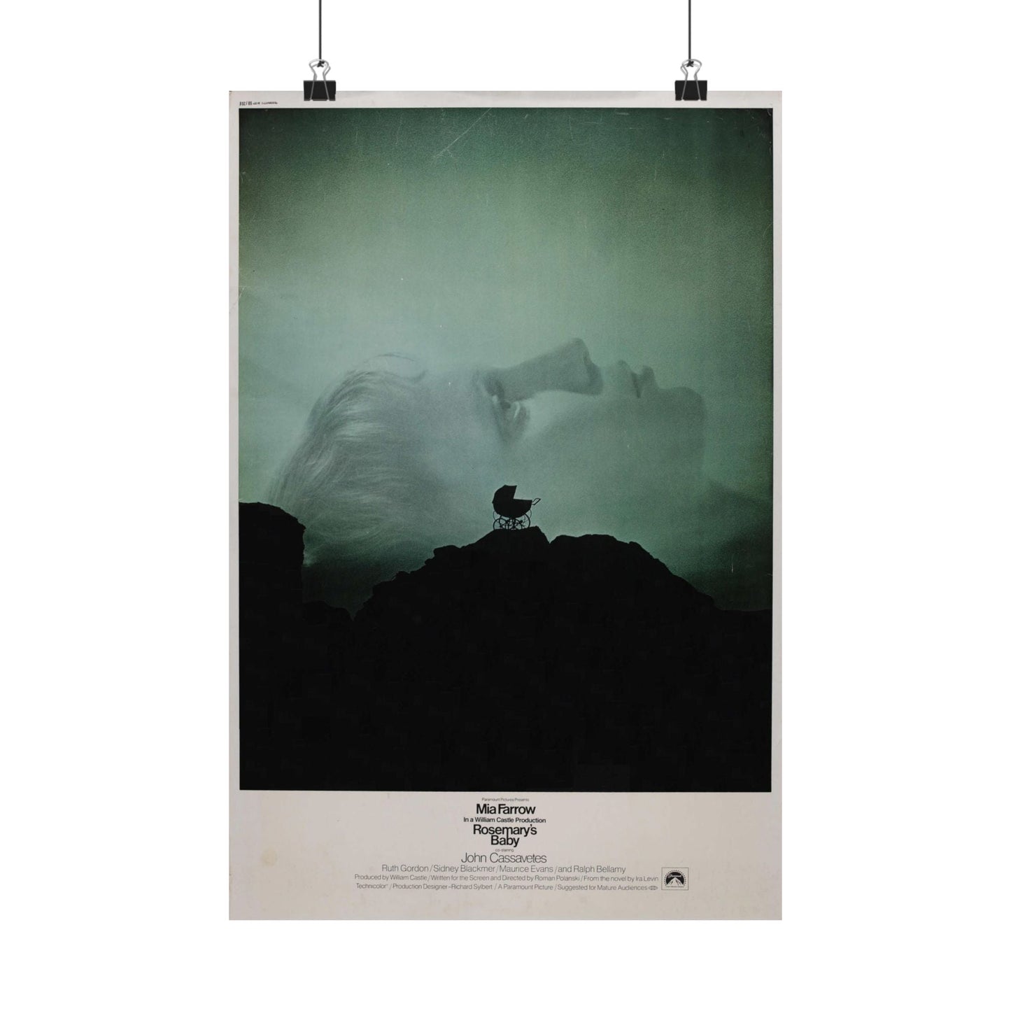 ROSEMARY'S BABY 1968 - Paper Movie Poster-12″ x 18″-The Sticker Space