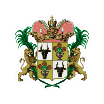 Rosetti arms Imperial version 1842 (Algeria) (Coat of Arms) STICKER Vinyl Kiss-Cut Decal 2 Inch White - The Sticker Space