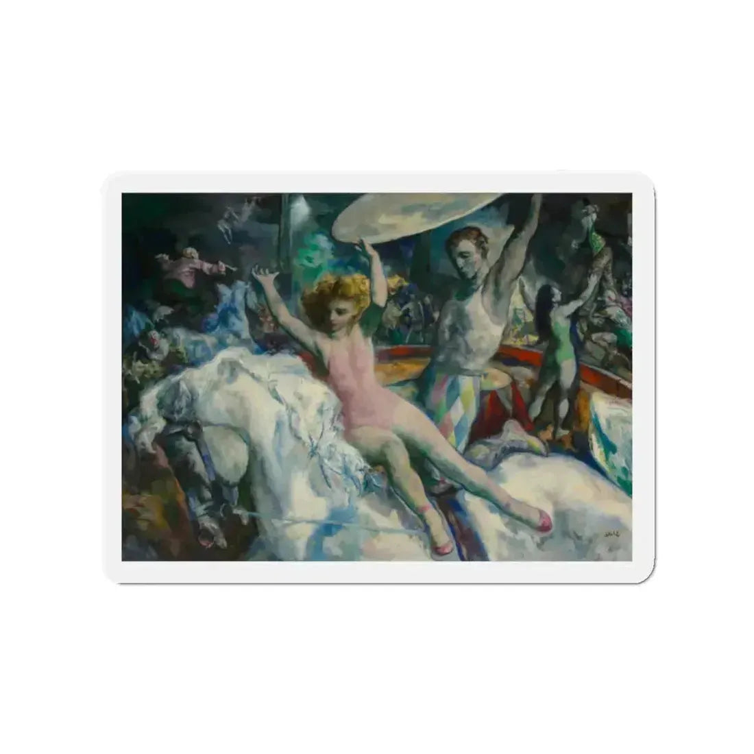 Rosin Back, 1962 (Magazine Illustration) Refrigerator Magnet 2 Inch Die-Cut - The Sticker Space