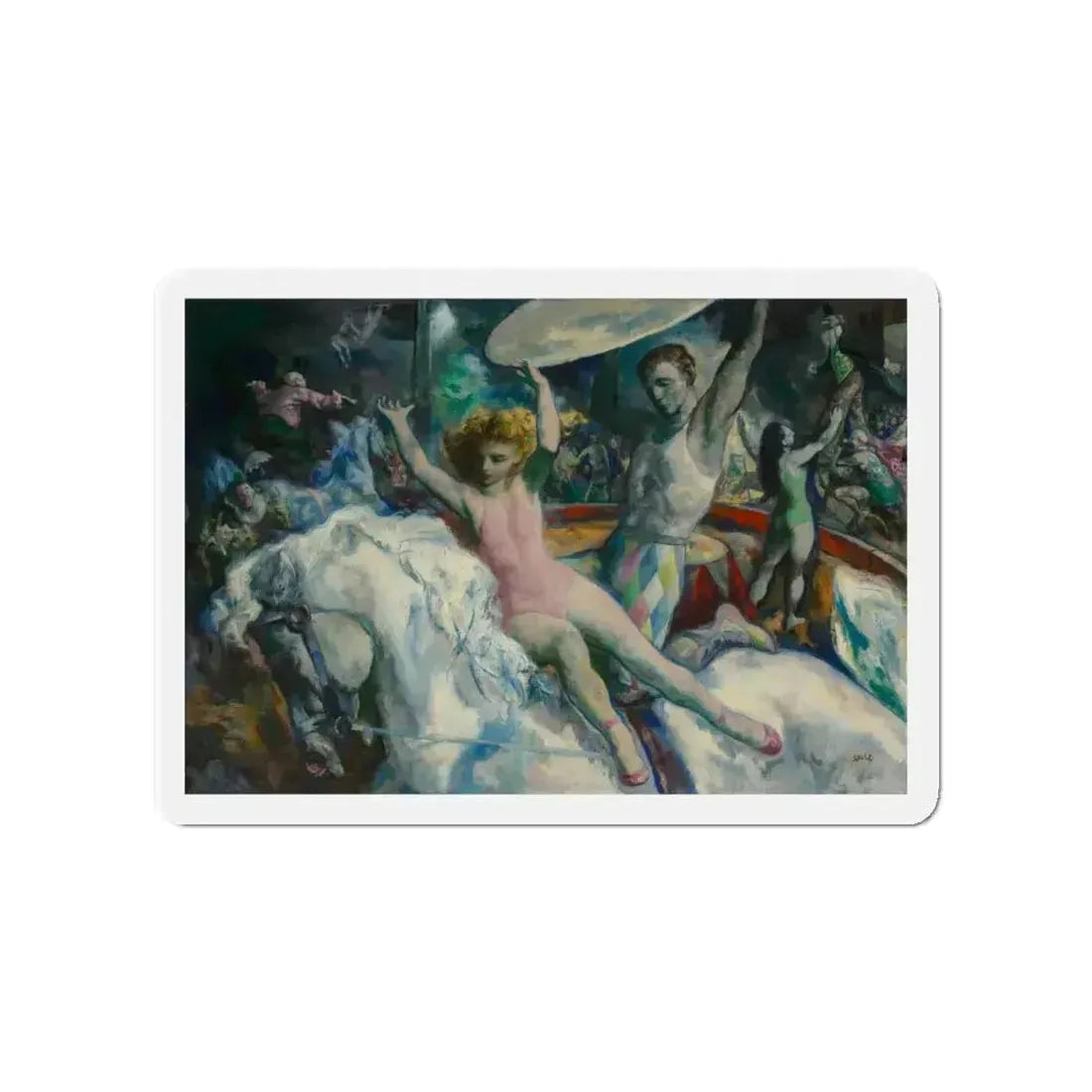 Rosin Back, 1962 (Magazine Illustration) Refrigerator Magnet 4 Inch Die-Cut - The Sticker Space