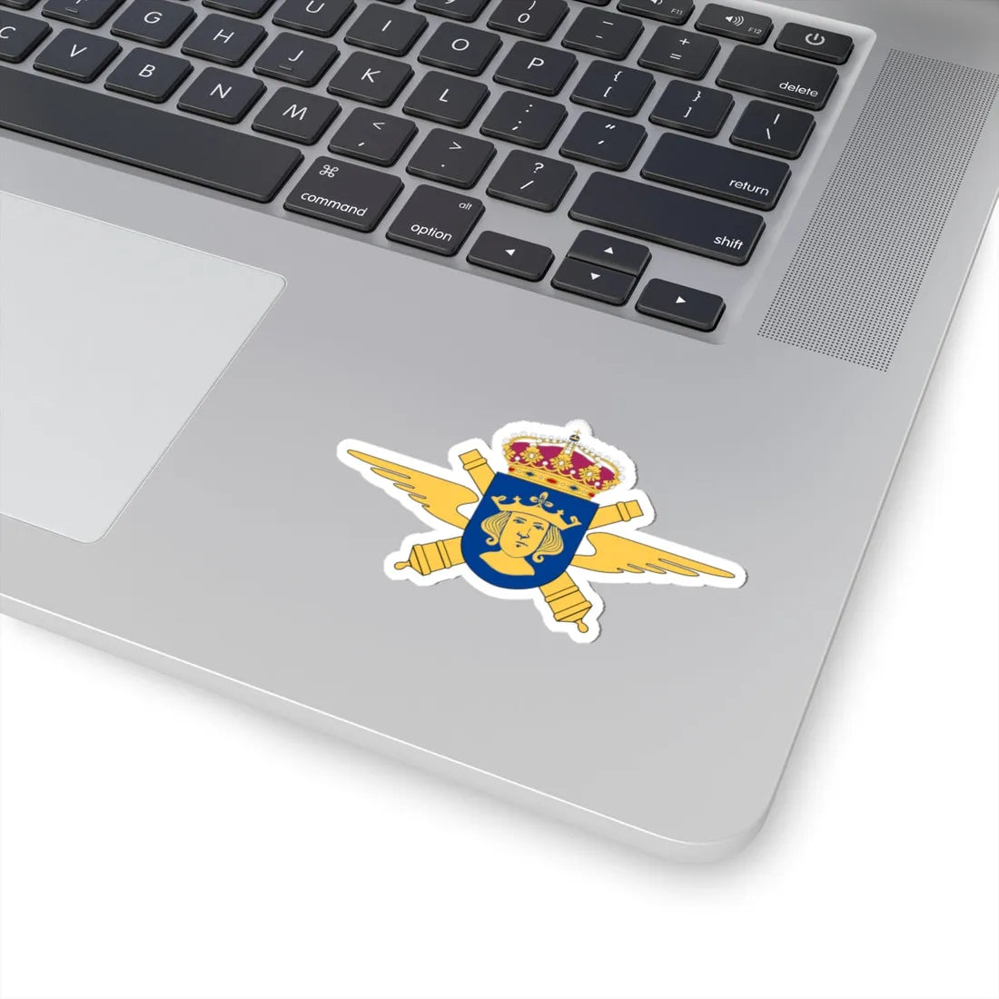 Roslagens luftvärnsregemente vapen (Sweden) (Coat of Arms) STICKER Vinyl Kiss-Cut Decal - The Sticker Space