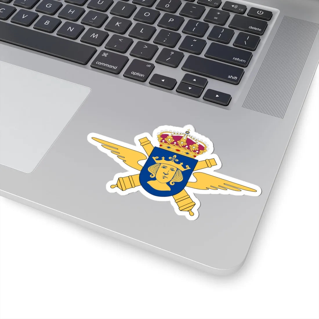 Roslagens luftvärnsregemente vapen (Sweden) (Coat of Arms) STICKER Vinyl Kiss-Cut Decal - The Sticker Space