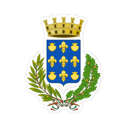 Rossano-Stemma (Italy) (Coat of Arms) STICKER Vinyl Kiss-Cut Decal 6 Inch White - The Sticker Space