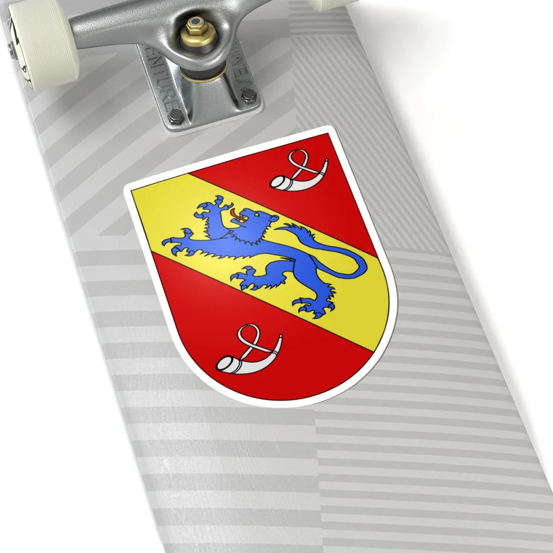 Rossens-FR-coat of arms (Switzerland) (Coat of Arms) STICKER Vinyl Kiss-Cut Decal - The Sticker Space