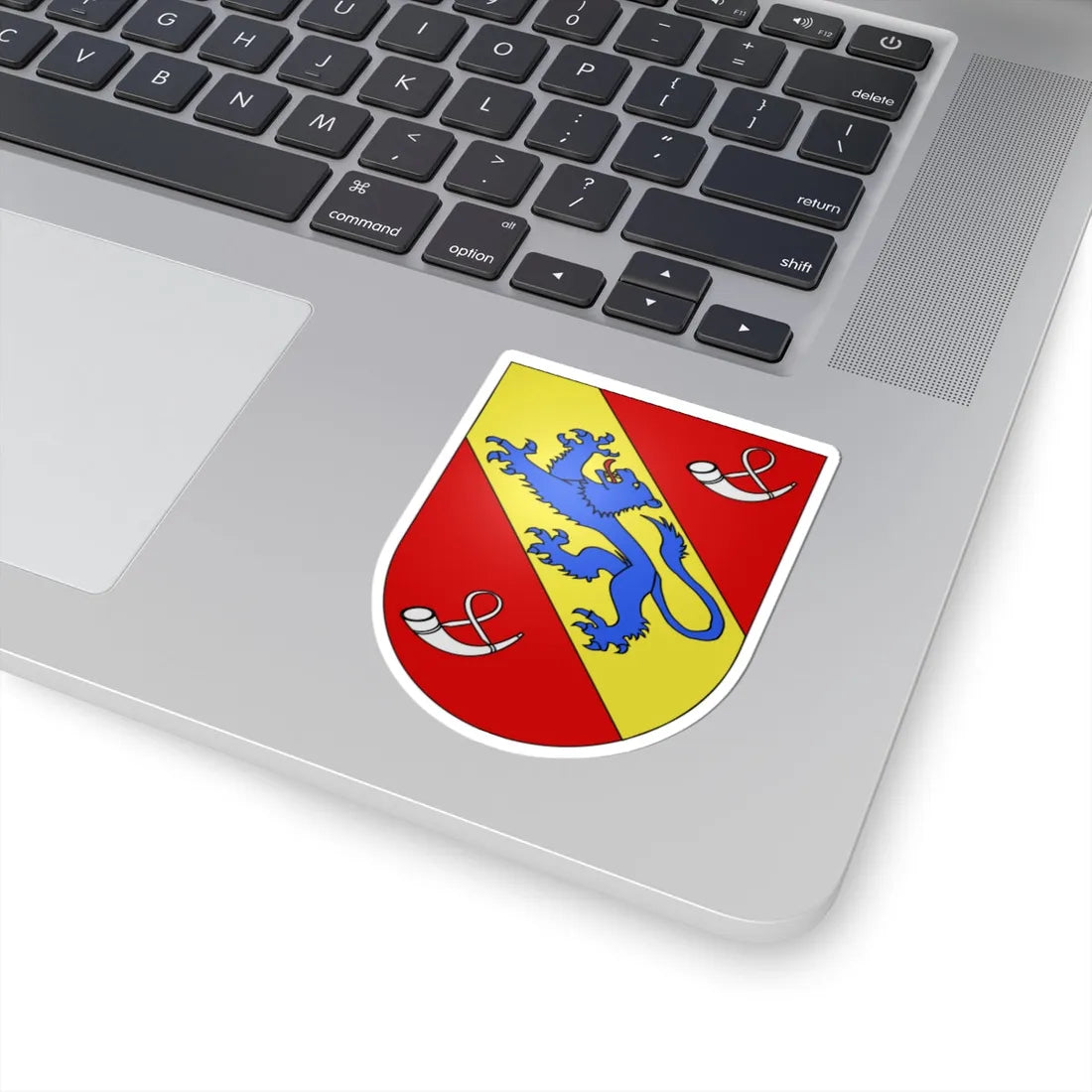 Rossens-FR-coat of arms (Switzerland) (Coat of Arms) STICKER Vinyl Kiss-Cut Decal - The Sticker Space