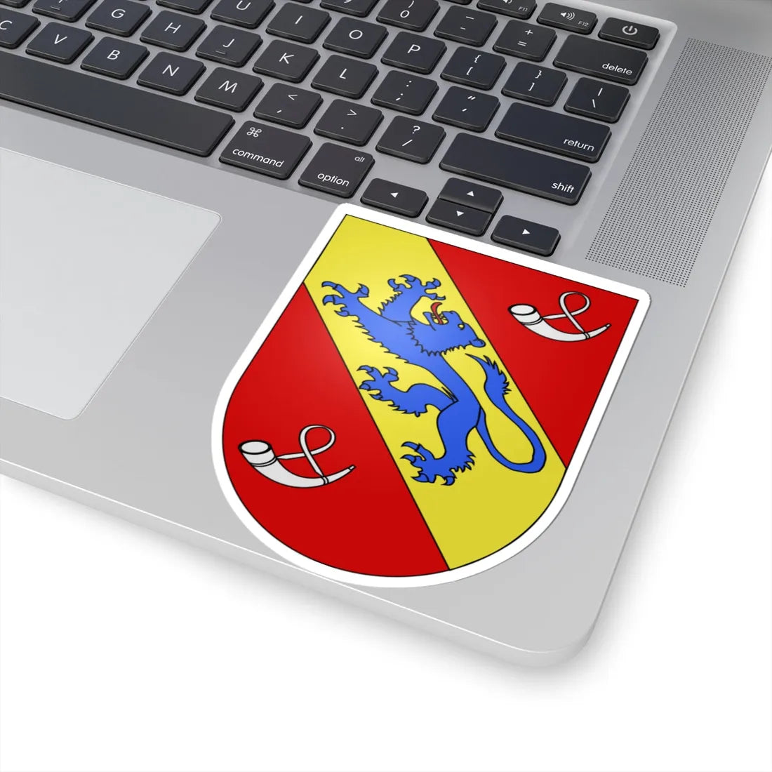 Rossens-FR-coat of arms (Switzerland) (Coat of Arms) STICKER Vinyl Kiss-Cut Decal - The Sticker Space