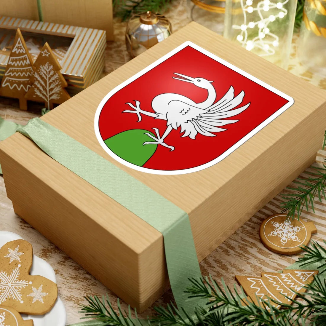 Rossiniere-coat of arms (Switzerland) (Coat of Arms) STICKER Vinyl Kiss-Cut Decal - The Sticker Space