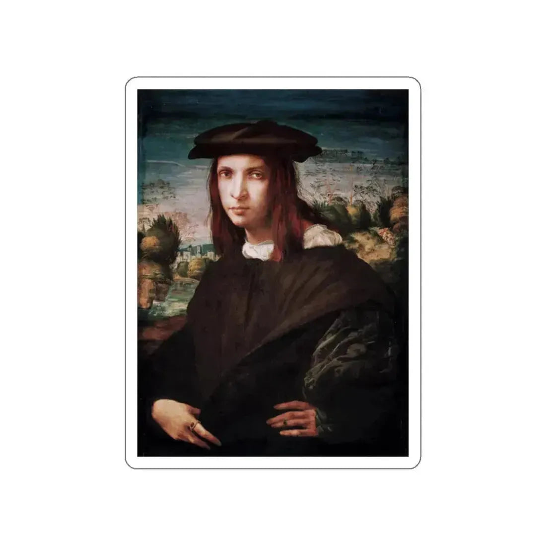 ROSSO Fiorentino - A Young Man (Artwork) STICKER Vinyl Die-Cut Decal White Die-Cut 2 Inch - The Sticker Space