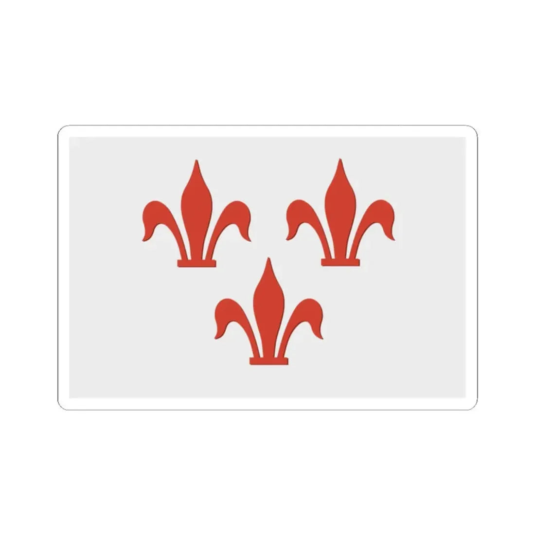 Rotselaar vlag (Belgium) STICKER Vinyl Kiss-Cut Decal 2 Inch White - The Sticker Space