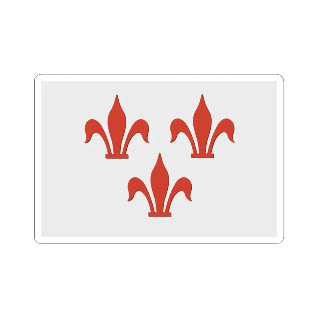 Rotselaar vlag (Belgium) STICKER Vinyl Kiss-Cut Decal 3 Inch White - The Sticker Space