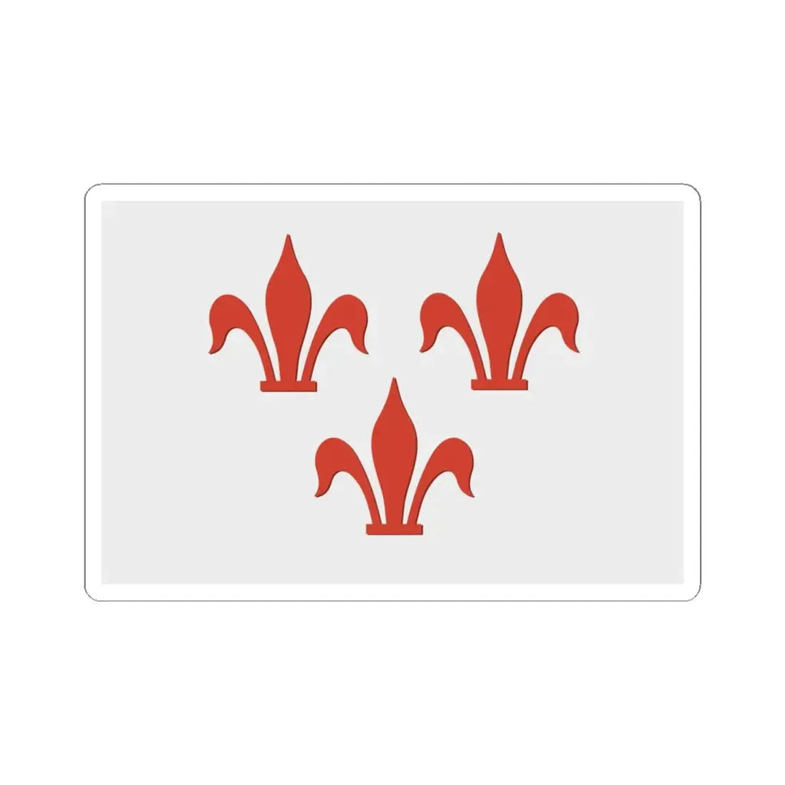 Rotselaar vlag (Belgium) STICKER Vinyl Kiss-Cut Decal 4 Inch White - The Sticker Space