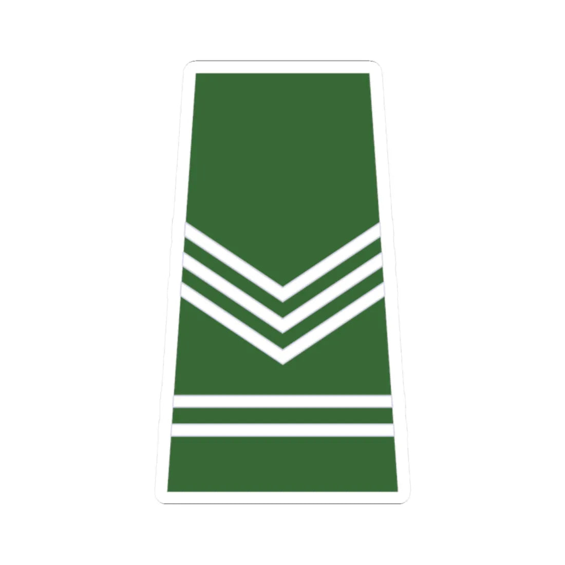 ROTU Army Int Sgt (Malaysia) (Military Rank) STICKER Vinyl Kiss-Cut Decal 2 Inch White - The Sticker Space