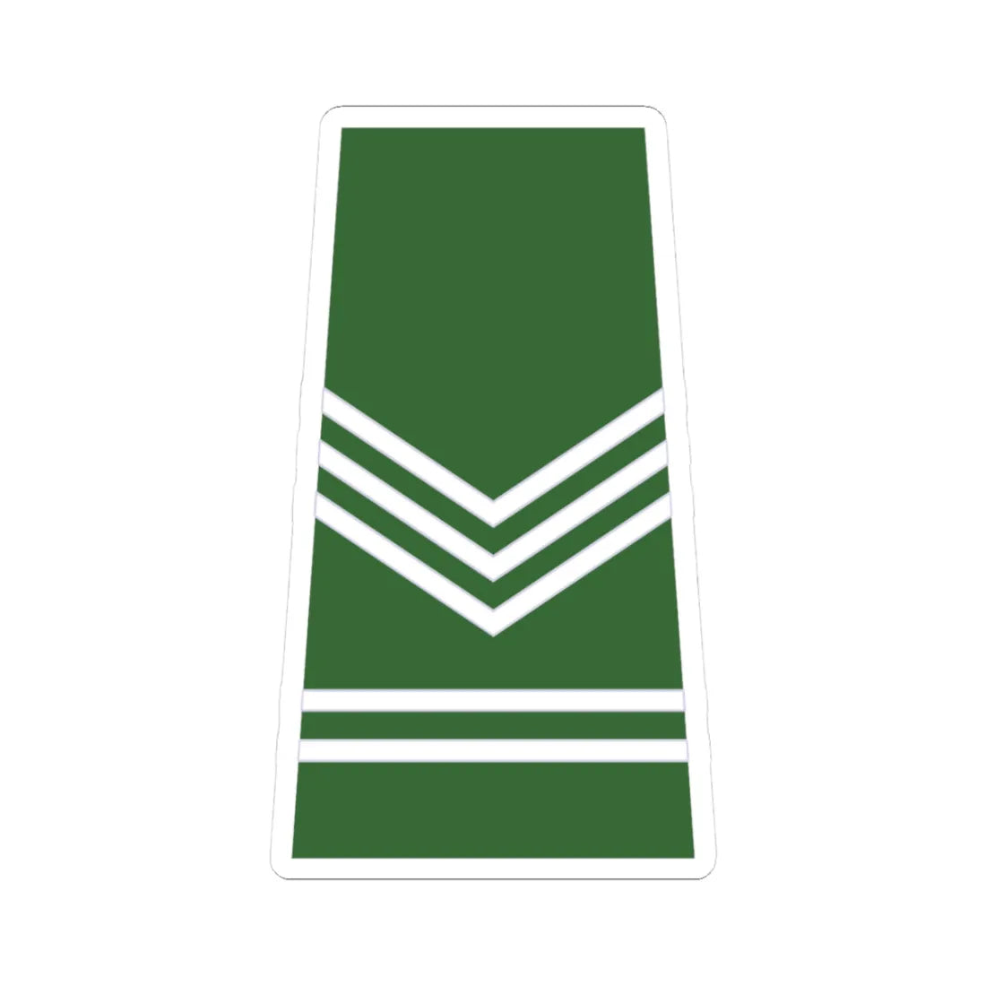 ROTU Army Int Sgt (Malaysia) (Military Rank) STICKER Vinyl Kiss-Cut Decal 3 Inch White - The Sticker Space