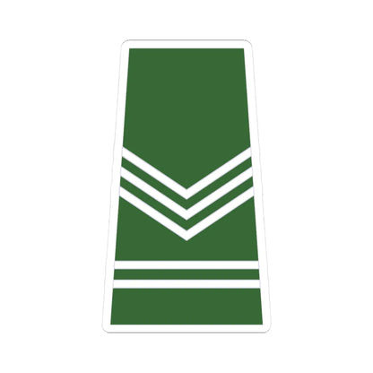 ROTU Army Int Sgt (Malaysia) (Military Rank) STICKER Vinyl Kiss-Cut Decal 3 Inch White - The Sticker Space