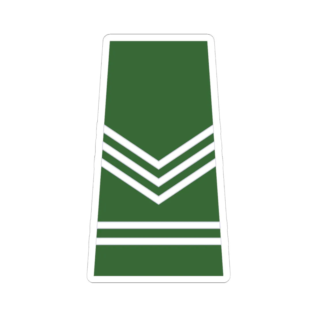 ROTU Army Int Sgt (Malaysia) (Military Rank) STICKER Vinyl Kiss-Cut Decal 6 Inch White - The Sticker Space