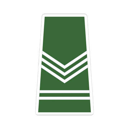 ROTU Army Int Sgt (Malaysia) (Military Rank) STICKER Vinyl Kiss-Cut Decal 6 Inch White - The Sticker Space