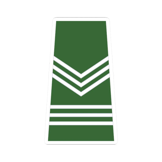 ROTU Army Sr Sgt (Malaysia) (Military Rank) STICKER Vinyl Kiss-Cut Decal 2 Inch White - The Sticker Space