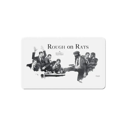 Rough on Rats, Real Detective, November 1932 (Magazine Illustration) Refrigerator Magnet 6 Inch Die-Cut - The Sticker Space