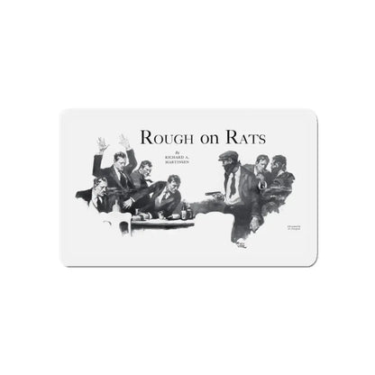 Rough on Rats, Real Detective, November 1932 (Magazine Illustration) Refrigerator Magnet - The Sticker Space