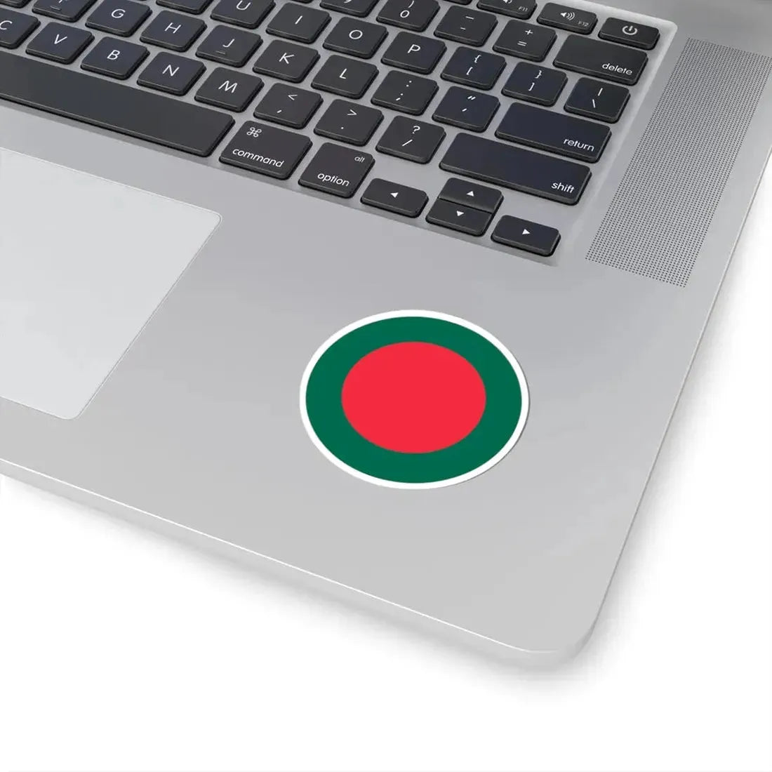 Round Flag of Bangladesh - centered (Bangladesh) STICKER Vinyl Kiss-Cut Decal - The Sticker Space