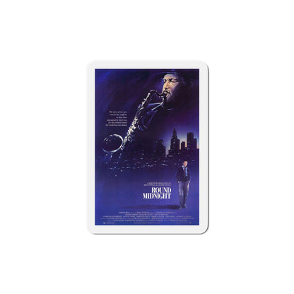 Round Midnight 1986 Movie Poster Die-Cut Magnet-6 × 6"-The Sticker Space