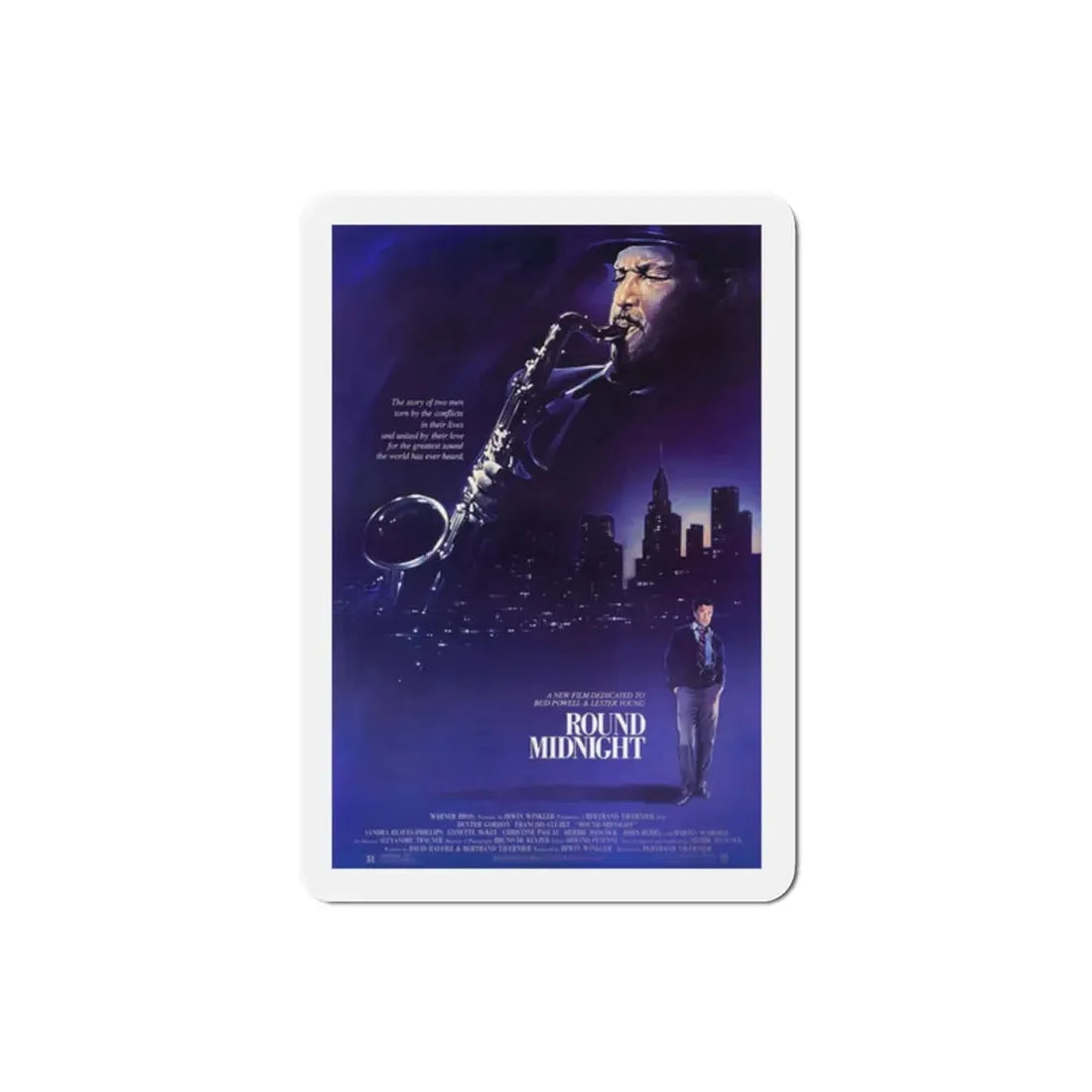 Round Midnight 1986 Movie Poster Refrigerator Magnet - The Sticker Space