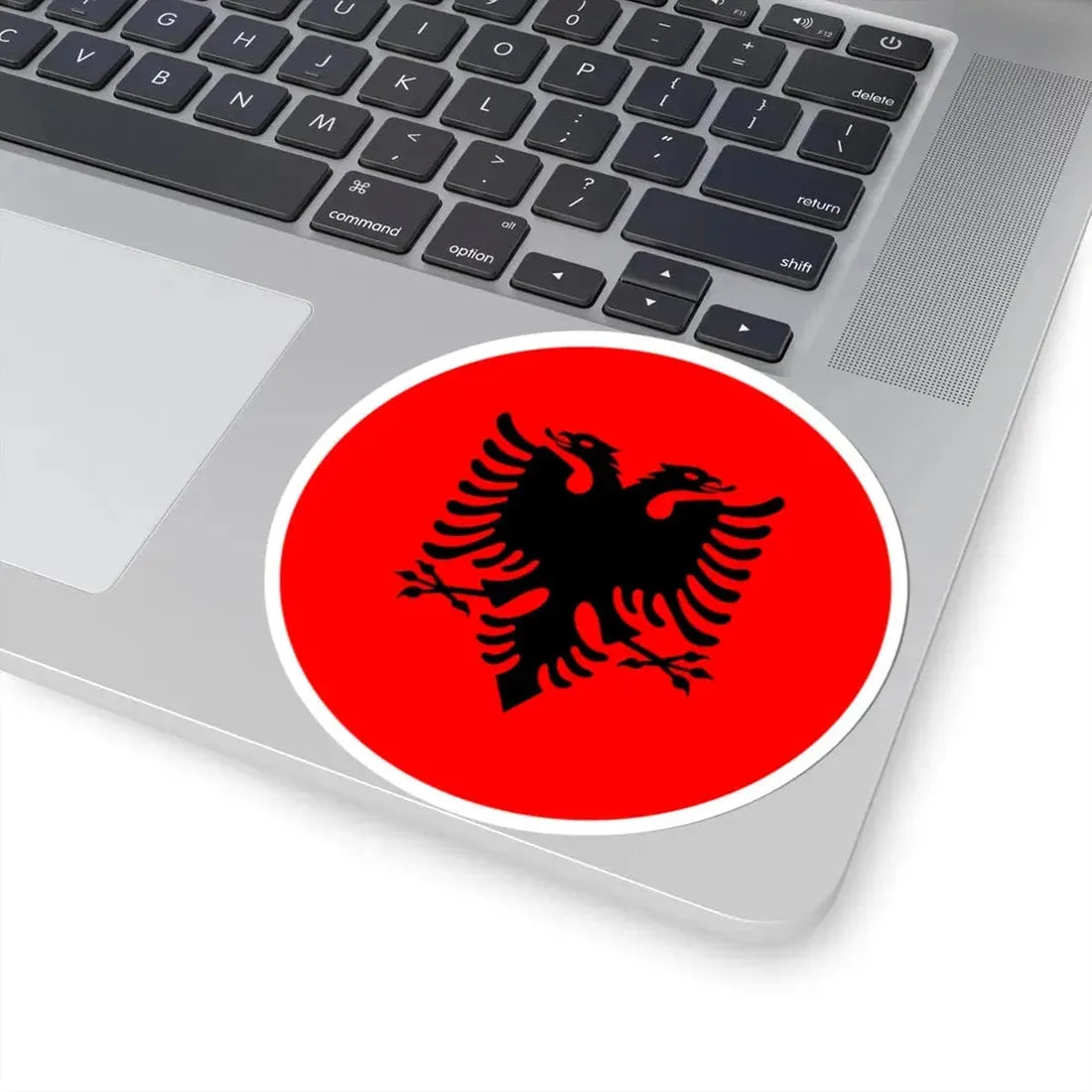 Roundel of Albania national flag (Albania) STICKER Vinyl Kiss-Cut Decal - The Sticker Space